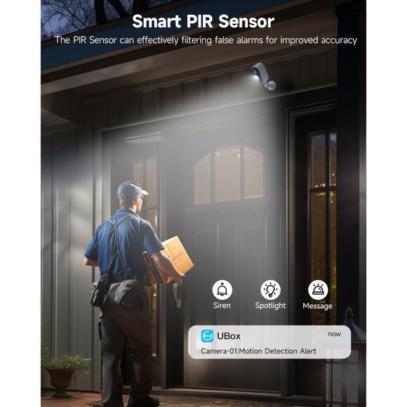 Security Cameras Wireless Outdoor 2K 2.4GHZ WiFi Battery Powered Security Cam - Picture 8 of 11